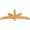 Ekena Millwork Alberta Rough Sawn Timber Gable Bracket, Western Red Cedar, 60"W x 27"H x 4"D x 4"F, 11/12 Pitch GBW060X27X0404ALB00RWR - alternate 2